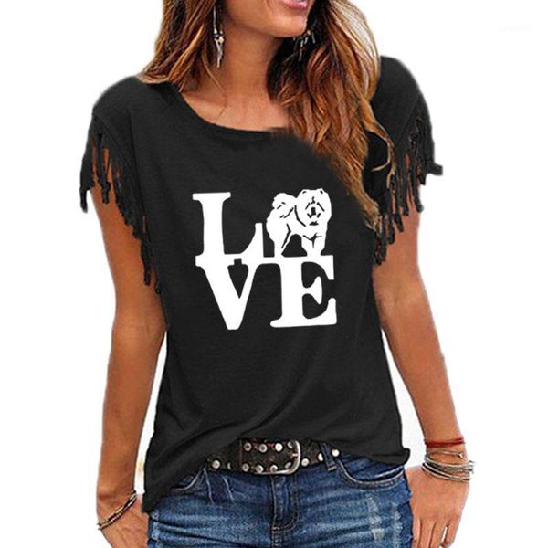 women's t-shirt i love chow fashion print women tshirt dog lover girlfriend graphic shirt tee femme tassel short sleeve, White
women's t-shirt i love chow fashion print women tshirt dog lover girlfriend graphic shirt tee femme tassel short sleeve, White