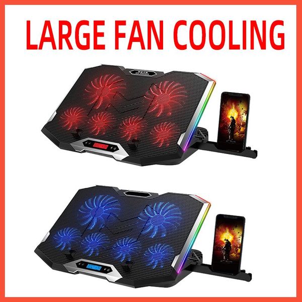 lapcooling pad with 6 quiet fans 2 usb ports portable powered cooler stand for 12-182-18 inch notebook pc pads
lapcooling pad with 6 quiet fans 2 usb ports portable powered cooler stand for 12-182-18 inch notebook pc pads