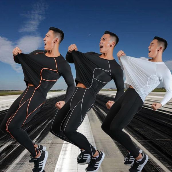 men's tracksuits mma rashguard tracksuit kits quick dry sportswear compression clothing fitness set thermal underwear leggings, Gray
men's tracksuits mma rashguard tracksuit kits quick dry sportswear compression clothing fitness set thermal underwear leggings, Gray