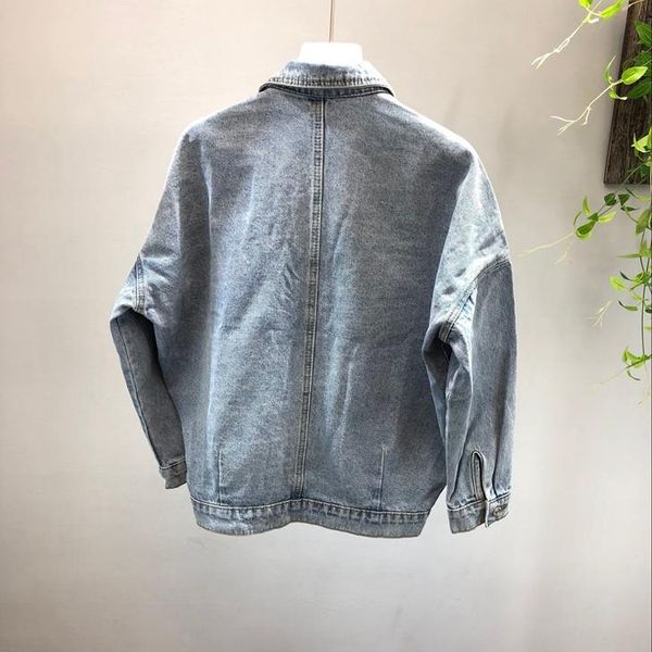 women's jackets beading denim coat flowers women harajuku batwing sleeve single breasted turn-down collar jeans jacket ladies, Black;brown
women's jackets beading denim coat flowers women harajuku batwing sleeve single breasted turn-down collar jeans jacket ladies, Black;brown