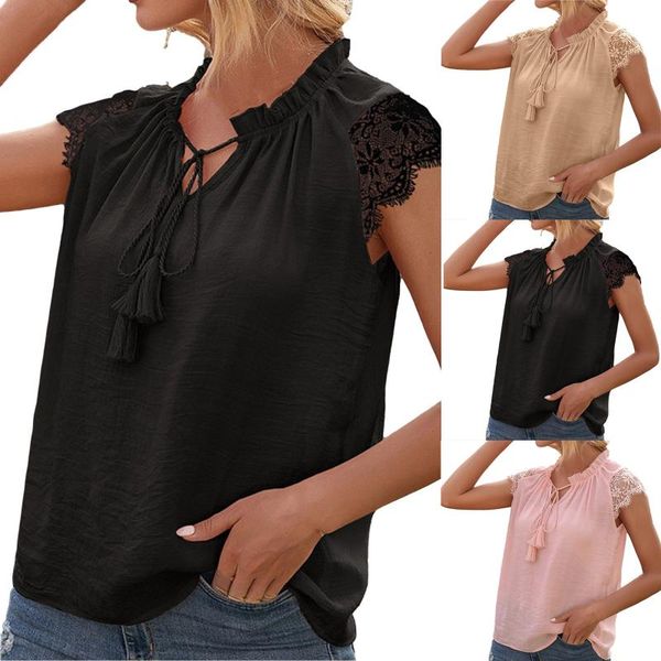 women's blouses & shirts blouse 2021 women solid hollow out v-neck lace stitching short sleeve shirt femme female blusas, White
women's blouses & shirts blouse 2021 women solid hollow out v-neck lace stitching short sleeve shirt femme female blusas, White