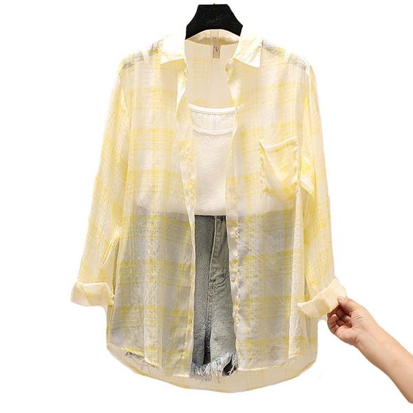 women's blouses & shirts 2021 korean style plaid classic loose blouse women daily all-match cute student clothing fashion vintage shirt, White
women's blouses & shirts 2021 korean style plaid classic loose blouse women daily all-match cute student clothing fashion vintage shirt, White