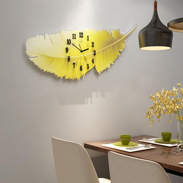 nordic feather clock wall living room net red creative home fashion personality art decoration bells simple clocks
nordic feather clock wall living room net red creative home fashion personality art decoration bells simple clocks