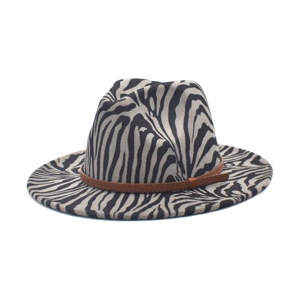 wide brim hats foreign trade women's autumn and winter woolen jazz hat zebra soft big edge felt men's gambler, Blue;gray
wide brim hats foreign trade women's autumn and winter woolen jazz hat zebra soft big edge felt men's gambler, Blue;gray