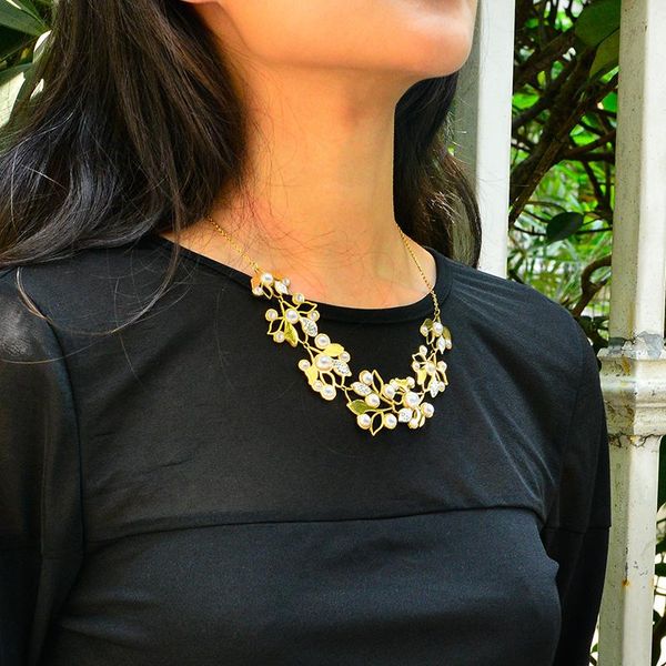 pendant necklaces baoyan gothic natural freshwater pearl flower necklace gold plating stainless steel leaf for women 2021, Silver
pendant necklaces baoyan gothic natural freshwater pearl flower necklace gold plating stainless steel leaf for women 2021, Silver