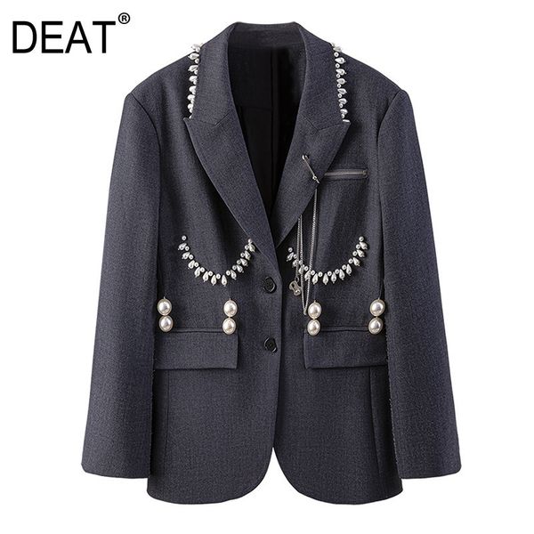 spring summer fashion long sleeve loose single breasted pearl grey medium length slim blazer coat women sh324 210421, White;black
spring summer fashion long sleeve loose single breasted pearl grey medium length slim blazer coat women sh324 210421, White;black