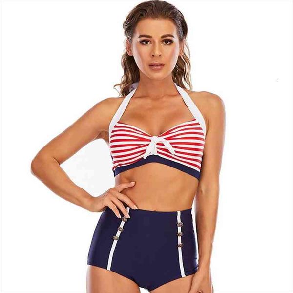 bathing suit women womens swimwear split bikini high waist hip two piece european american swimsuit stripe swimsuit women, White;black
bathing suit women womens swimwear split bikini high waist hip two piece european american swimsuit stripe swimsuit women, White;black