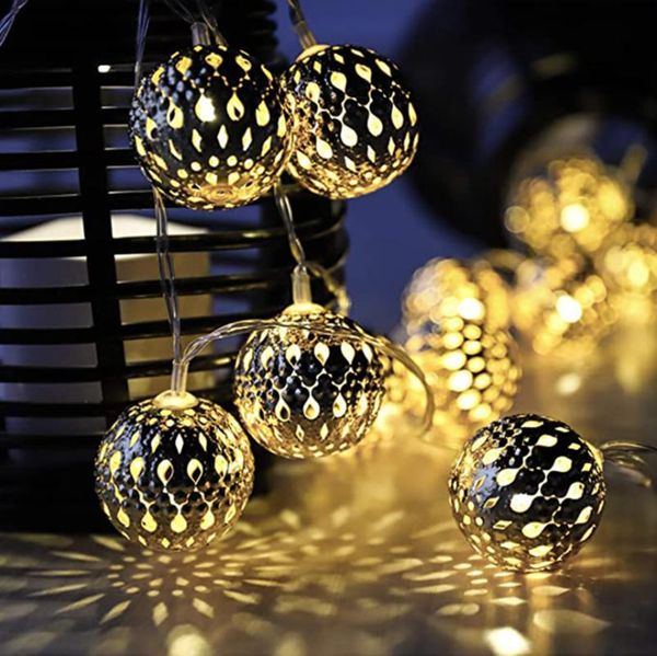 strings led lights moroccan hollow metal ball 20/40leds fairy string outdoor garland christmas navidad 2021
strings led lights moroccan hollow metal ball 20/40leds fairy string outdoor garland christmas navidad 2021