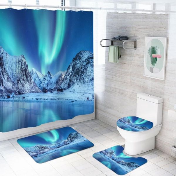 natural series auroras print bathroom sets anti-slip rug floor mat night sky shower curtain fantasy colors decor set bath accessory
natural series auroras print bathroom sets anti-slip rug floor mat night sky shower curtain fantasy colors decor set bath accessory