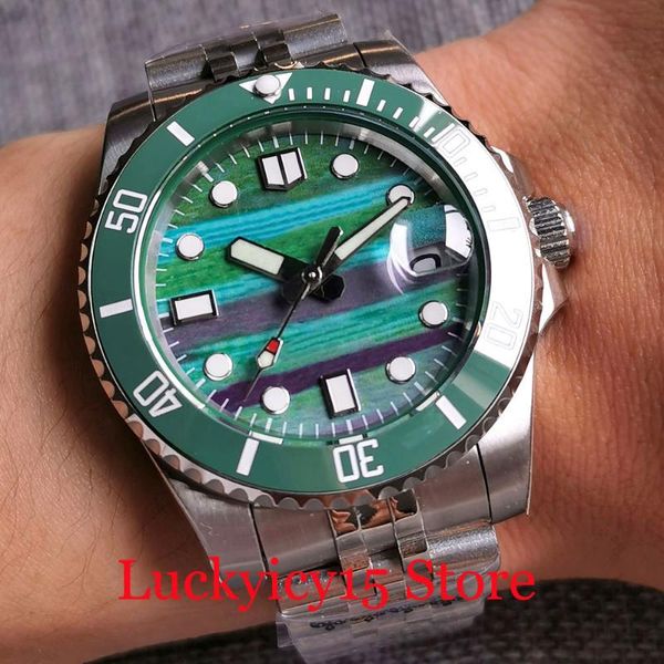 wristwatches nh35a automatic men watch colorful dial dress jubilee steel bracelet date magnifier sapphrie crystal luminous hand, Slivery;brown
wristwatches nh35a automatic men watch colorful dial dress jubilee steel bracelet date magnifier sapphrie crystal luminous hand, Slivery;brown