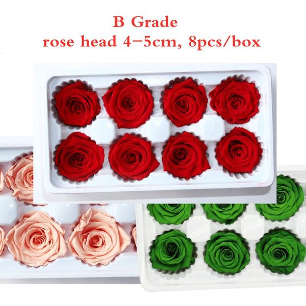 8pcs/box b grade flowers immortal rose 5cm diameter valentine gift eternal life flower material eternelle box decorative & wreaths
8pcs/box b grade flowers immortal rose 5cm diameter valentine gift eternal life flower material eternelle box decorative & wreaths