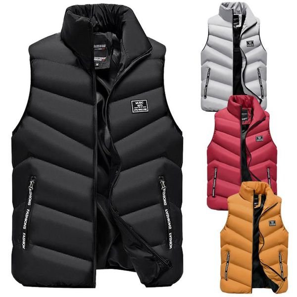 men's vests 2021 fashion jacket sleeveless vest spring thermal soft casual coats male cotton men thicken waistcoat, Black;white
men's vests 2021 fashion jacket sleeveless vest spring thermal soft casual coats male cotton men thicken waistcoat, Black;white