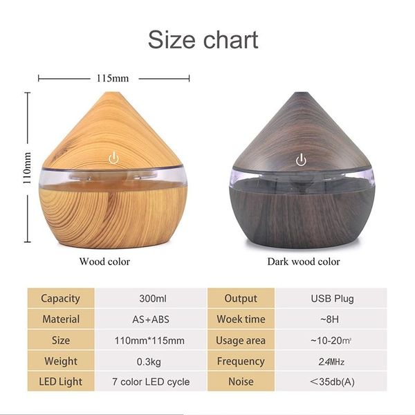 essential oils diffusers air purifier 300ml ultrasonic aroma diffuser humidifier wood grain colorful light oil for home
essential oils diffusers air purifier 300ml ultrasonic aroma diffuser humidifier wood grain colorful light oil for home