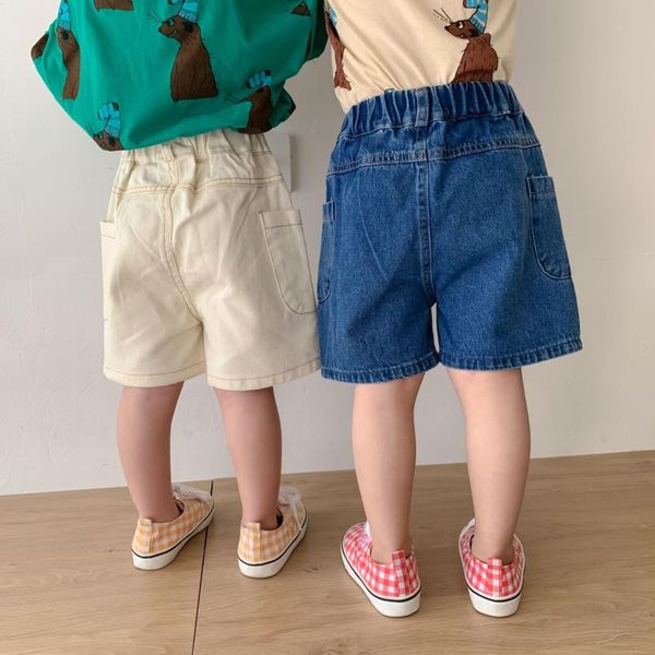 trousers summer solid color denim knee length pants boys and girls cotton loose short jeans, Blue
trousers summer solid color denim knee length pants boys and girls cotton loose short jeans, Blue
