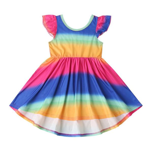 girl's dresses kids dress girls rainbow print round collar sleeve one-piece princess for summer fall 2-7 years, Red;yellow
girl's dresses kids dress girls rainbow print round collar sleeve one-piece princess for summer fall 2-7 years, Red;yellow
