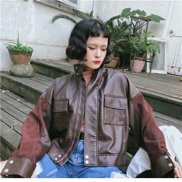 women's jackets women fashion jacket cardigans solid zipper female vintage coat casual long sleeves spring loose short style isse, Black;brown
women's jackets women fashion jacket cardigans solid zipper female vintage coat casual long sleeves spring loose short style isse, Black;brown
