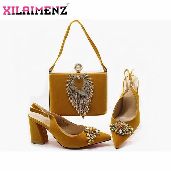 dress shoes yellow ladies matching shoe and bag pu leather african bags set for party women to match sandals, Black
dress shoes yellow ladies matching shoe and bag pu leather african bags set for party women to match sandals, Black
