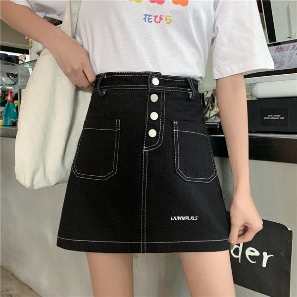 skirts 5xl black pockets button high waist skirt women single breasted casual a-line solid 2021 summer korean fashion mini
skirts 5xl black pockets button high waist skirt women single breasted casual a-line solid 2021 summer korean fashion mini