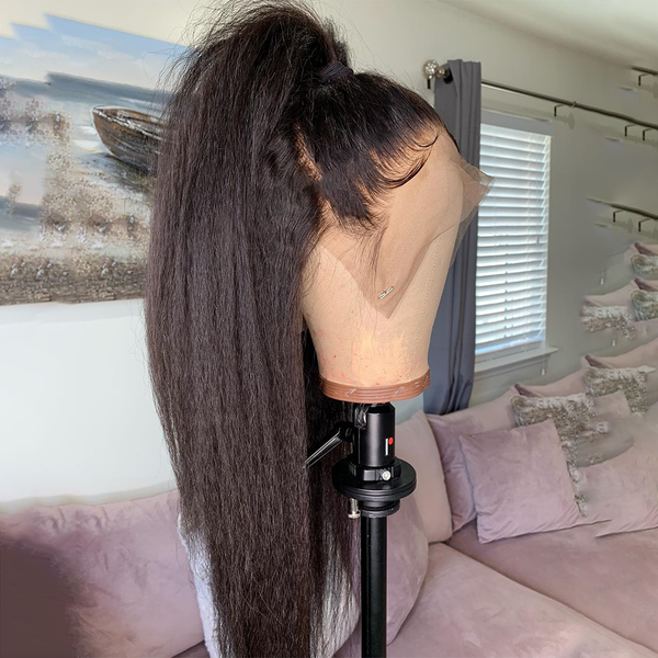 glueless jet black colored yaki straight synthetic lace front wig for black women bundles with closure heat resistant fiber
glueless jet black colored yaki straight synthetic lace front wig for black women bundles with closure heat resistant fiber