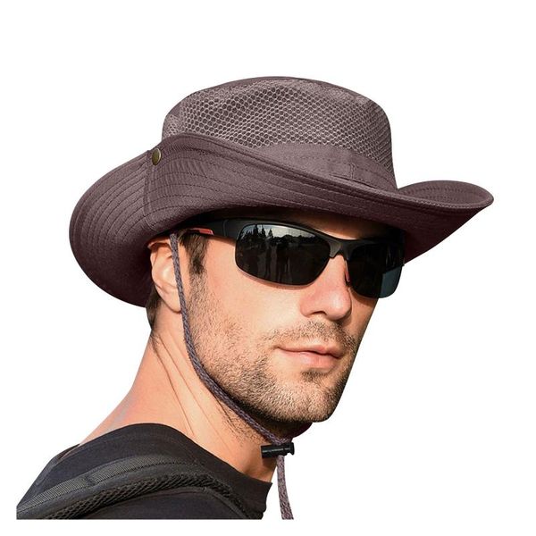 wide brim hats solid color neck string men's sun hat uv protection large mesh male bucket foldable breathable outdoor camping men, Blue;gray
wide brim hats solid color neck string men's sun hat uv protection large mesh male bucket foldable breathable outdoor camping men, Blue;gray