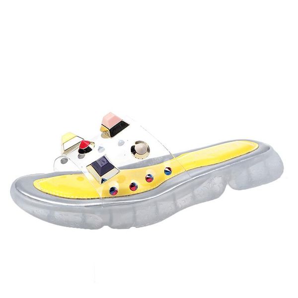 slippers sweet beach shoes women casual summer platform sandals thick bottom lady indoor outdoor flip-flops transparent slides, Black
slippers sweet beach shoes women casual summer platform sandals thick bottom lady indoor outdoor flip-flops transparent slides, Black