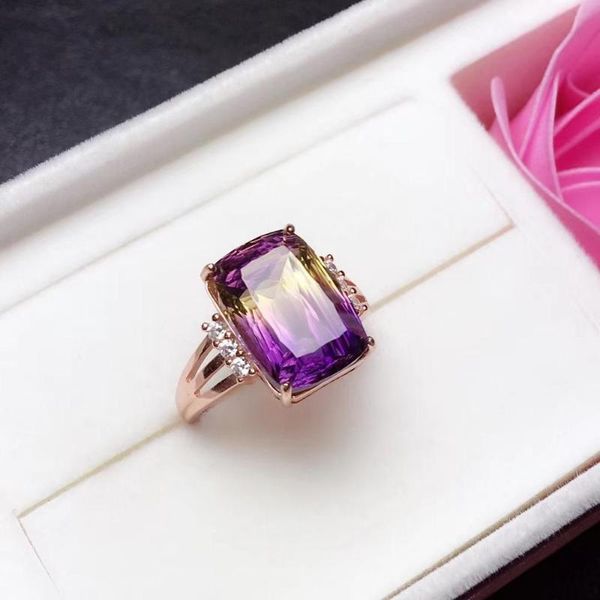 ametrine ring 925 sterling silver fine jewelry real and natural cluster rings, Golden;silver
ametrine ring 925 sterling silver fine jewelry real and natural cluster rings, Golden;silver