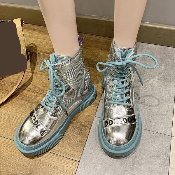 boots rimocy fashion street letter print patent leather women winter warm plus velvet platform woman lace up ankle shoes, Black
boots rimocy fashion street letter print patent leather women winter warm plus velvet platform woman lace up ankle shoes, Black