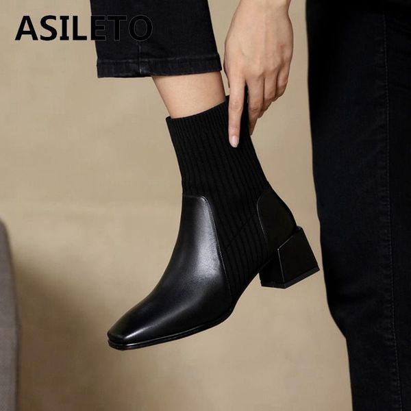 boots asileto 2021 women ankle square toe 4cm slip-on socks shoes classic breathable spring autumn office black brown a3271
boots asileto 2021 women ankle square toe 4cm slip-on socks shoes classic breathable spring autumn office black brown a3271