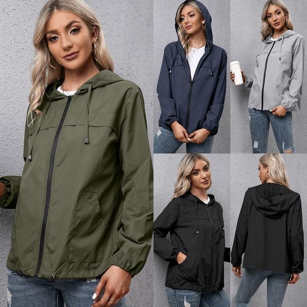 women's jackets streetwear european and american sweater color drawstring hooded zipper pocket cardigan jacket coat women womens fashio, Black;brown
women's jackets streetwear european and american sweater color drawstring hooded zipper pocket cardigan jacket coat women womens fashio, Black;brown