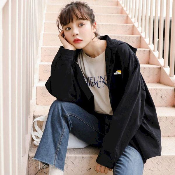 sports jacket sun protection clothing thin coat female korean version ins loose hooded air conditioning cardigan windbreaker women's ja, Black;brown
sports jacket sun protection clothing thin coat female korean version ins loose hooded air conditioning cardigan windbreaker women's ja, Black;brown
