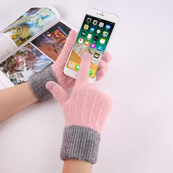five fingers gloves women' winter full finger women girl velvet thick woolen knitted warmer cold touch screen, Blue;gray
five fingers gloves women' winter full finger women girl velvet thick woolen knitted warmer cold touch screen, Blue;gray