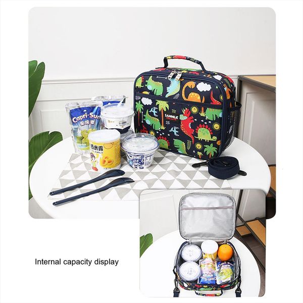 5l large capacity portable cosmetic bag thermal insulated waterproof picnic travel cartoon dinosaur print lunch tote for adults kid
5l large capacity portable cosmetic bag thermal insulated waterproof picnic travel cartoon dinosaur print lunch tote for adults kid