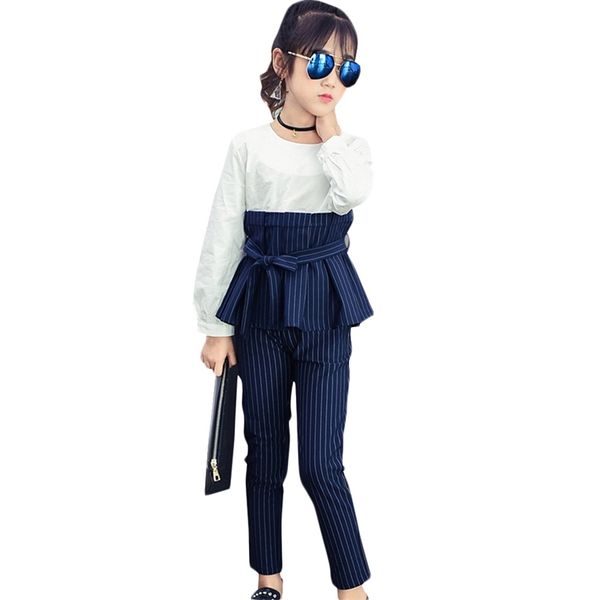 children clothing spring autumn patchwork dress + girls sets striped teen clothes for 8 10 12 14 years 210528, White
children clothing spring autumn patchwork dress + girls sets striped teen clothes for 8 10 12 14 years 210528, White