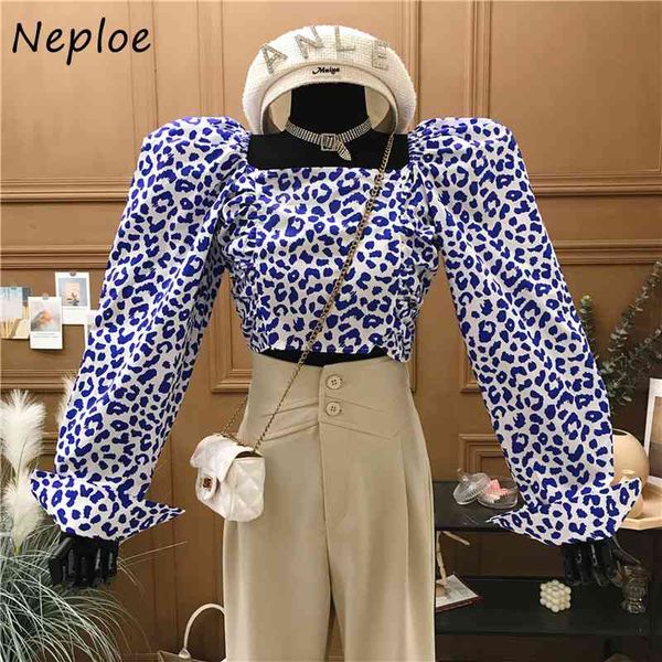 neploe square collar clavicle exposed blouse women fashion leopard pattern short blusas spring shirt feminino 210510, White
neploe square collar clavicle exposed blouse women fashion leopard pattern short blusas spring shirt feminino 210510, White
