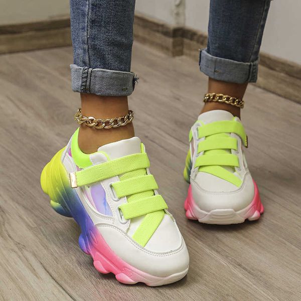 2021 autumn and winter new sports shoes women's fashion joker thick-soled color sports shoes torre shoes waterproof platform y0907, Black
2021 autumn and winter new sports shoes women's fashion joker thick-soled color sports shoes torre shoes waterproof platform y0907, Black