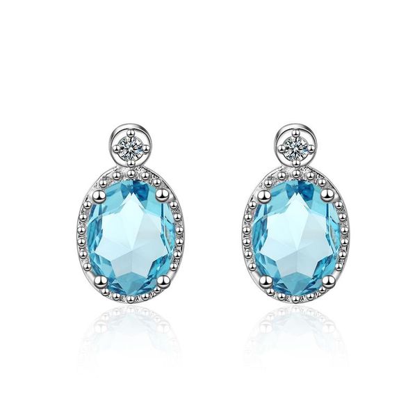 stud everoyal arrival 925 sterling silver earrings for women jewelry vintage zircon oval blue female accessories, Golden;silver
stud everoyal arrival 925 sterling silver earrings for women jewelry vintage zircon oval blue female accessories, Golden;silver