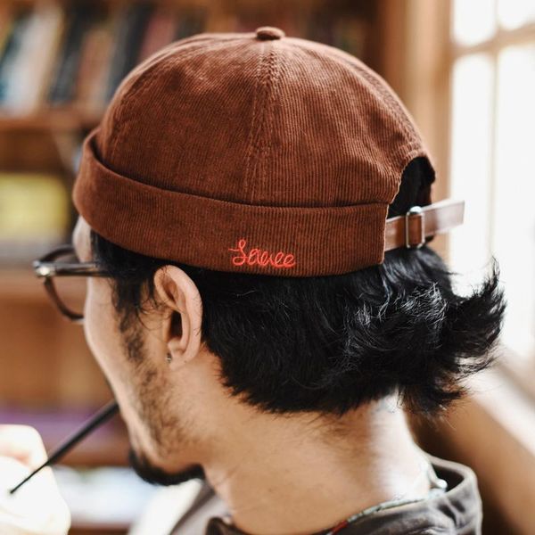 wide brim hats 2021 men's hat fedoras miki skullcap sailor's cap vintage corduroy fabric embroidery anti-deformation size adjustab, Blue;gray
wide brim hats 2021 men's hat fedoras miki skullcap sailor's cap vintage corduroy fabric embroidery anti-deformation size adjustab, Blue;gray
