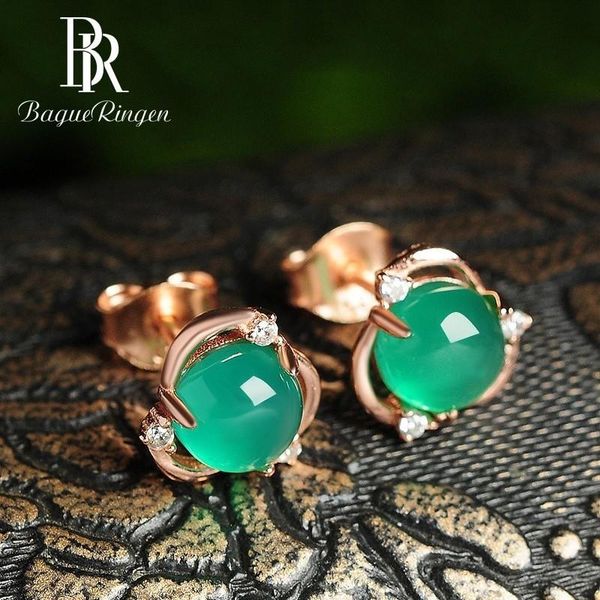 begua ringen arrival rose gold color chalcedony stud earrings for women silver 925 jewelry female fine gift, Golden;silver
begua ringen arrival rose gold color chalcedony stud earrings for women silver 925 jewelry female fine gift, Golden;silver