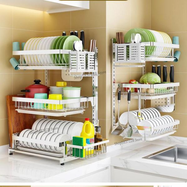 kitchen storage & organization perforated stainless steel dish rack drain wall-mounted airing tableware crockery dishes box
kitchen storage & organization perforated stainless steel dish rack drain wall-mounted airing tableware crockery dishes box