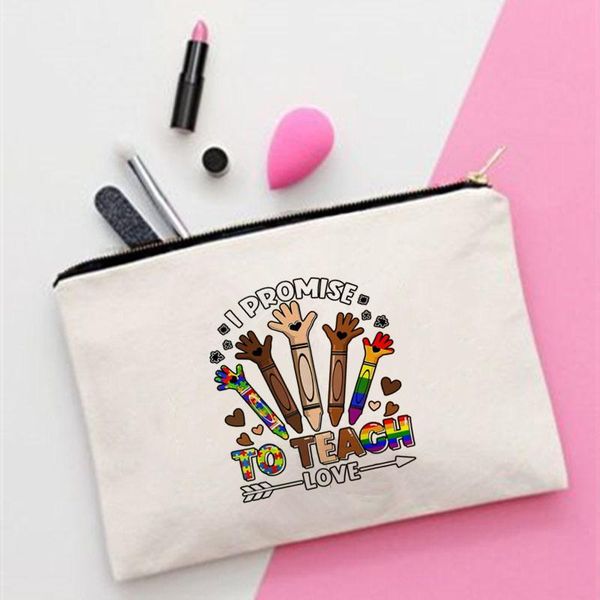 cosmetic bags & cases women i promise to teach printed make up bag fashion cosmetics organizer for travel colorful storage lady
cosmetic bags & cases women i promise to teach printed make up bag fashion cosmetics organizer for travel colorful storage lady