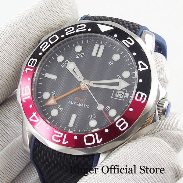 fashional men's watch saffier crystal 41mm aluminium gmt hand no light-emitting wizard, Slivery;brown
fashional men's watch saffier crystal 41mm aluminium gmt hand no light-emitting wizard, Slivery;brown