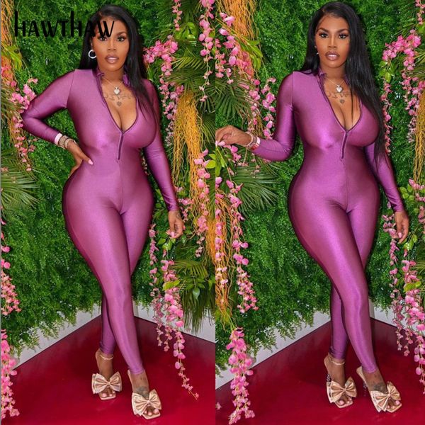 hawthaw women fashion autumn winter zipper long sleeve bodycon sportswear streetwear jumpsuit romper playsuit 2021 fall clothes, Black;white
hawthaw women fashion autumn winter zipper long sleeve bodycon sportswear streetwear jumpsuit romper playsuit 2021 fall clothes, Black;white