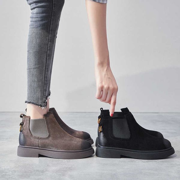 martin 2021 new autumn and winter shoes leather thick heel short boots british style flat bottomed women's boots, Black
martin 2021 new autumn and winter shoes leather thick heel short boots british style flat bottomed women's boots, Black