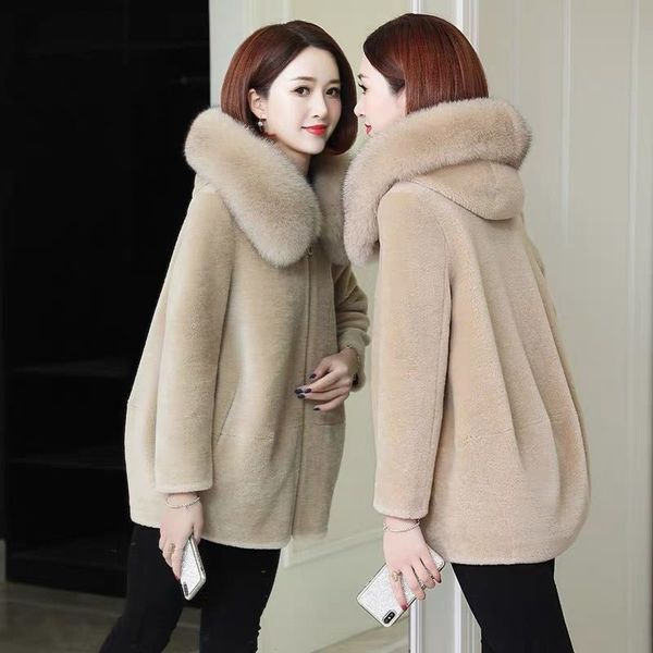 women's fur & faux women winter real sheep shearling coat jacket female natural collar wool overcoat thick warm outwear l7031 l6vq, Black
women's fur & faux women winter real sheep shearling coat jacket female natural collar wool overcoat thick warm outwear l7031 l6vq, Black
