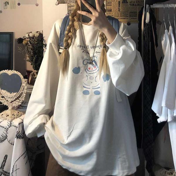 women's hoodies & sweatshirts cute sweatshirt women cartoon printed pullovers autumn thin korean style harajuku casual loose oversize, Black
women's hoodies & sweatshirts cute sweatshirt women cartoon printed pullovers autumn thin korean style harajuku casual loose oversize, Black