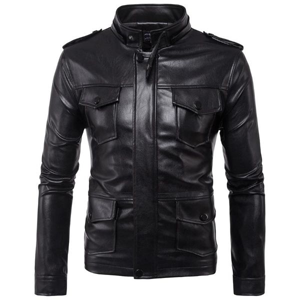 men's fur & faux moto biker men leather jacket patchwork winter autumn motorcycle pu coat, Black
men's fur & faux moto biker men leather jacket patchwork winter autumn motorcycle pu coat, Black