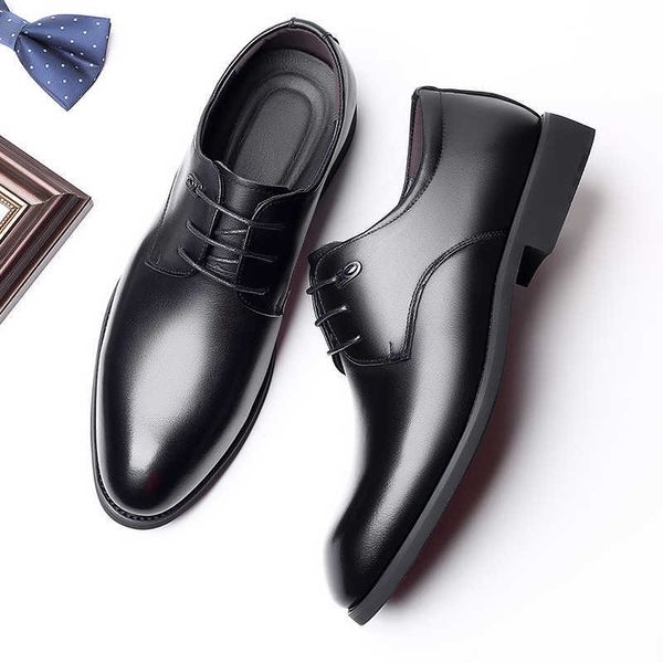 men's shoes in autumn increased business ess leather men's lace up simple british headess wedding, Black
men's shoes in autumn increased business ess leather men's lace up simple british headess wedding, Black