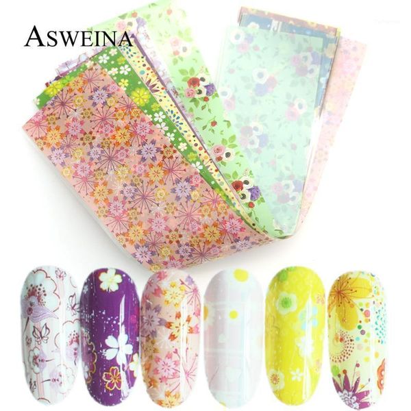 10pc /set nail art foil transfer flower mix design stickers holographic manicure slider decals dty decortion1, Black
10pc /set nail art foil transfer flower mix design stickers holographic manicure slider decals dty decortion1, Black