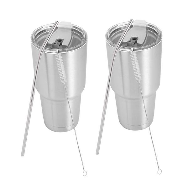 water bottles 2x stainless steel tumbler cup with lid straw double wall vacuum flask insulated beer drinking thermoses coffee
water bottles 2x stainless steel tumbler cup with lid straw double wall vacuum flask insulated beer drinking thermoses coffee