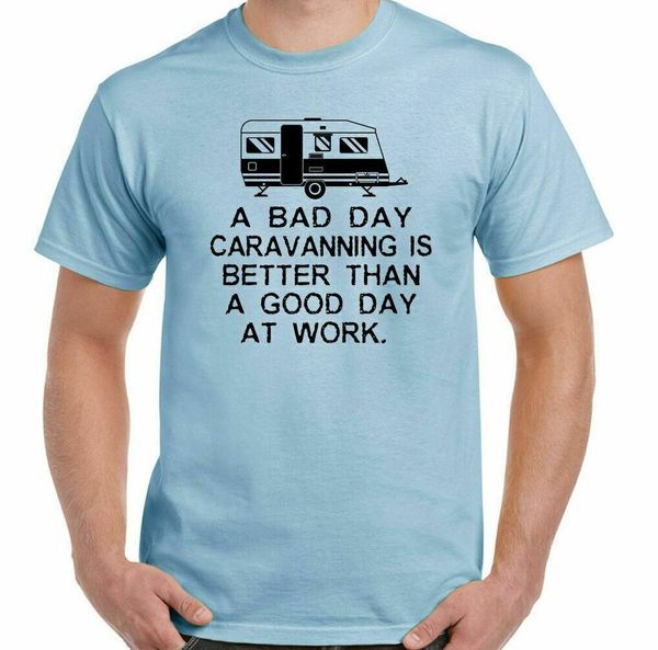 a bad day caravanning mens funny camping t-shirt caravan awning equipment tent, White;black
a bad day caravanning mens funny camping t-shirt caravan awning equipment tent, White;black